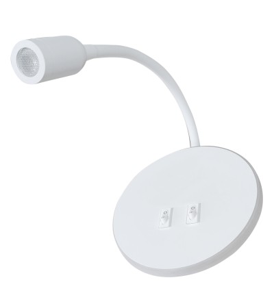 LECTOR NEXUS BLANCO LED 8W+3W 3000K