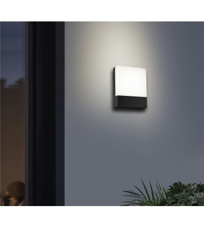 APLIQUE CLIC 18W CCT + APP TUYA NEGRO IP65