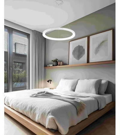 COLGANTE LEIDEN 45W BLANCO CCT TUYA + ALEXA 580Ø