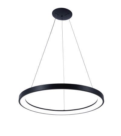 COLGANTE LEIDEN 44W NEGRO CCT TUYA + ALEXA 580Ø