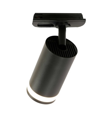 FOCO CARRIL DIVO GU10 NEGRO MONOFASICO