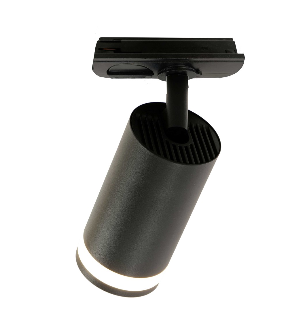 FOCO CARRIL DIVO GU10 NEGRO MONOFASICO