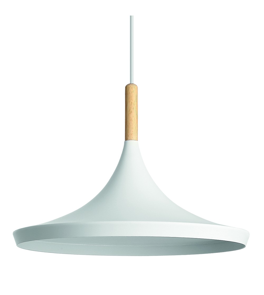 COLGANTE AROS BLANCO 1xE27 360mm x240mm