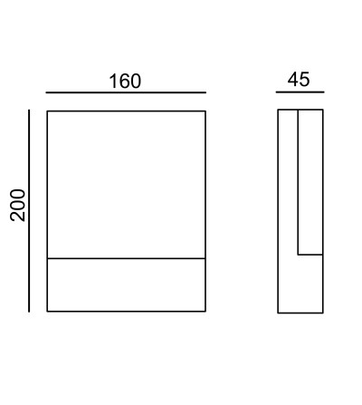 APLIQUE CLIC 12W CCT SWITCH NEGRO IP54