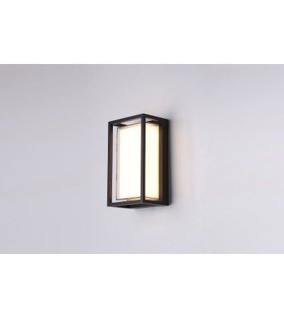 APLIQUE LITT 12W CCT SWITCH NEGRO IP65