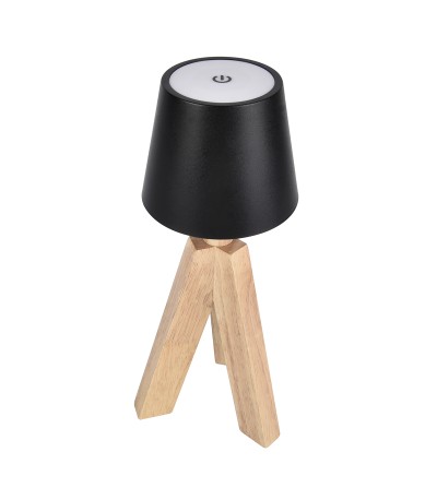 SOBREMESA TRIP 3W CCT TOUCH NEGRO HAYA IP44