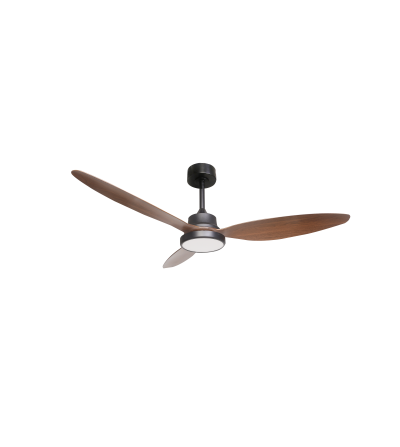 VENTILADOR TRENTO NEGRO NOGAL 1320Ø