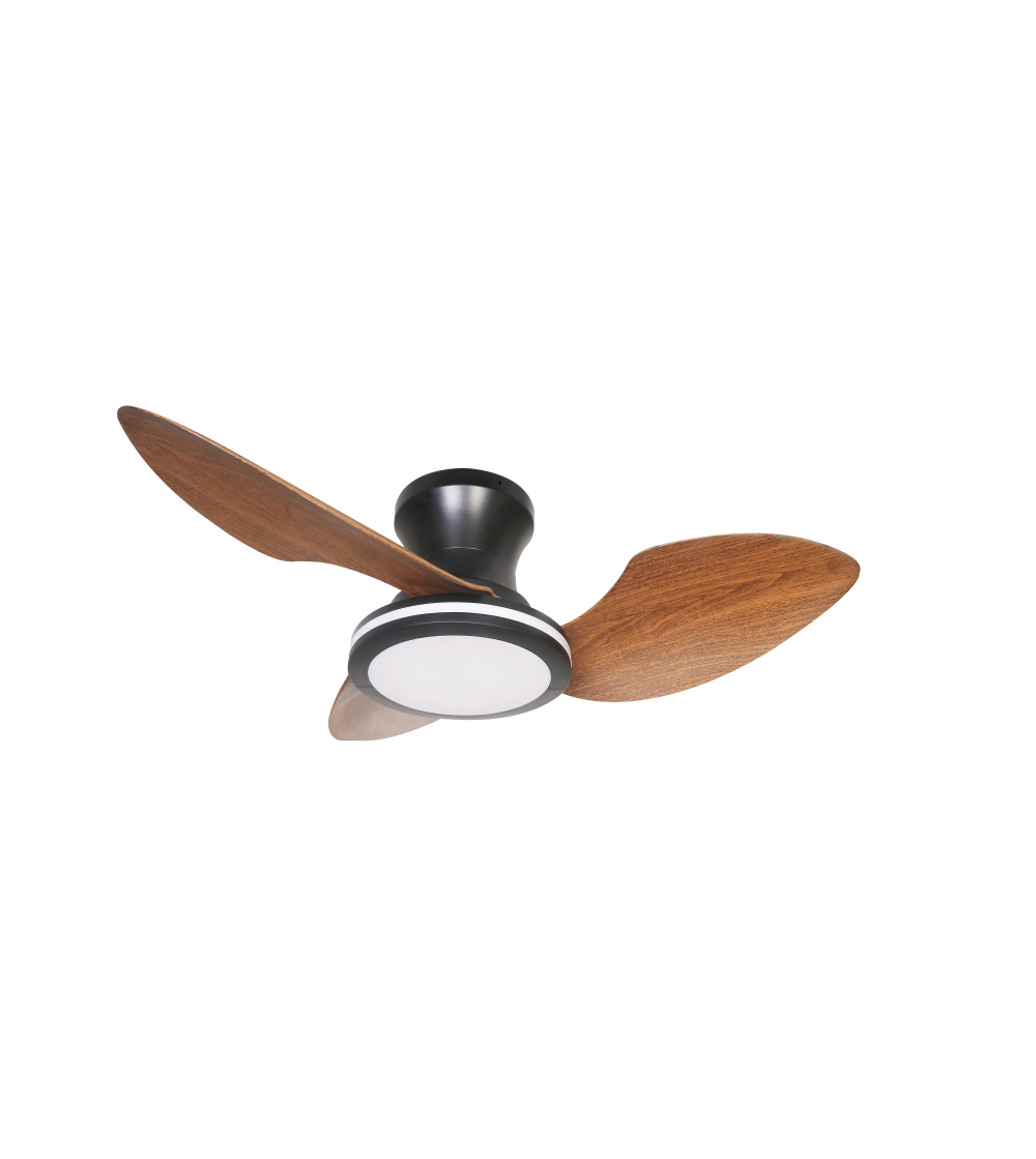 VENTILADOR KAWAI 30W NEGRO NOGAL CCT 800Ø