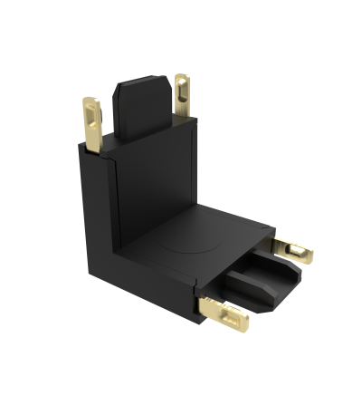 CONECTOR PARED L FUJI 48V NEGRO