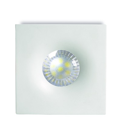 EMPOTRABLE DUNA CUADRADO BLANCO GU10