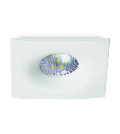 EMPOTRABLE DUNA CUADRADO BLANCO GU10