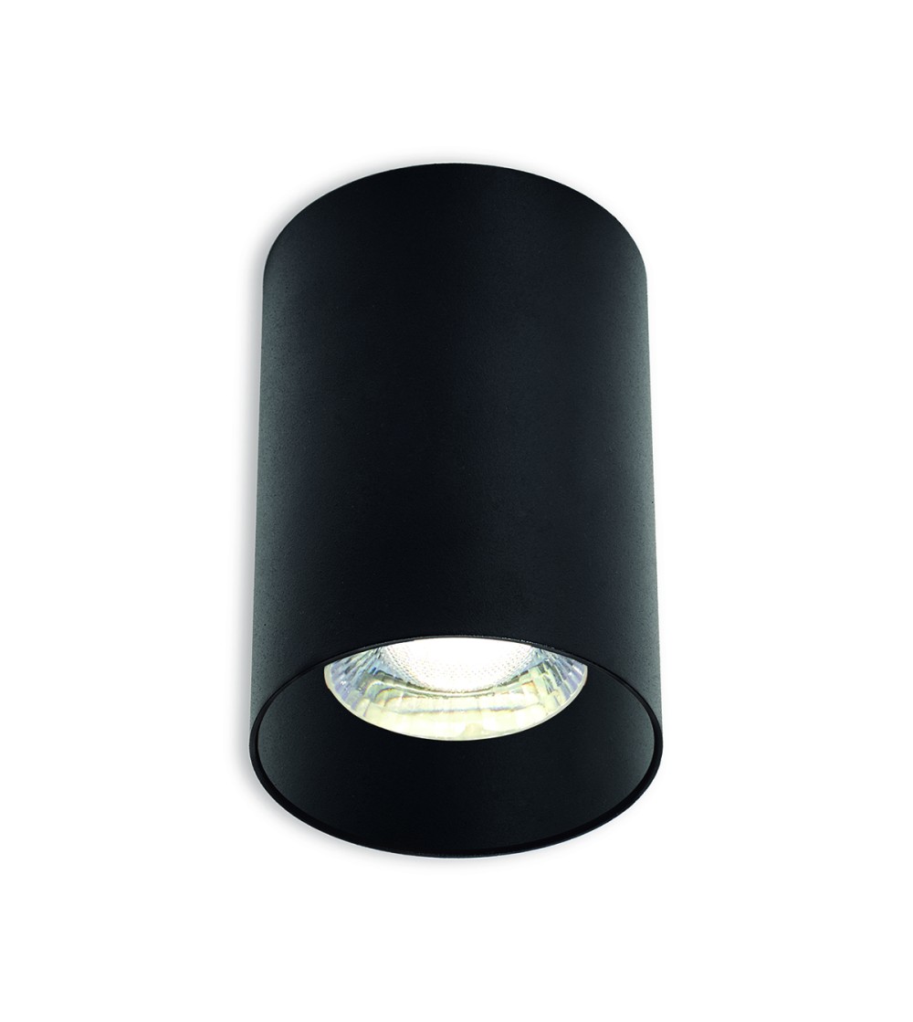 FOCO SUPERFICIE ERYX NEGRO GU10