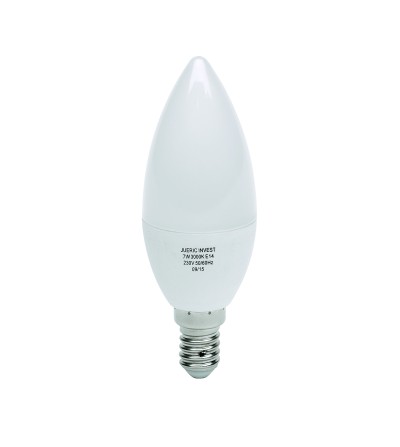 BOMBILLA VELA E-14 LED 7W 3000K