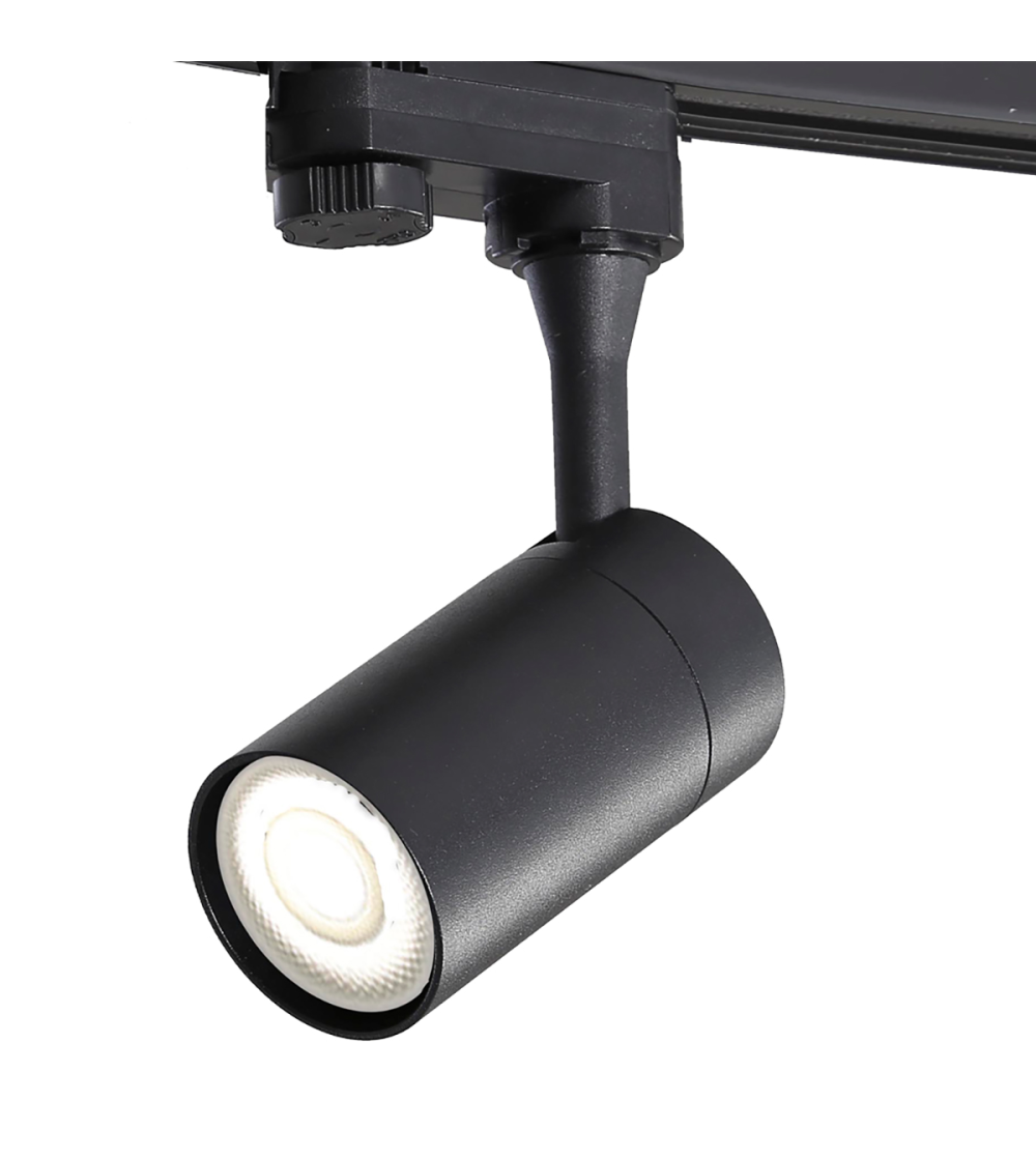 FOCO CARRIL KOLN 1xGU10 TRIFASICO NEGRO