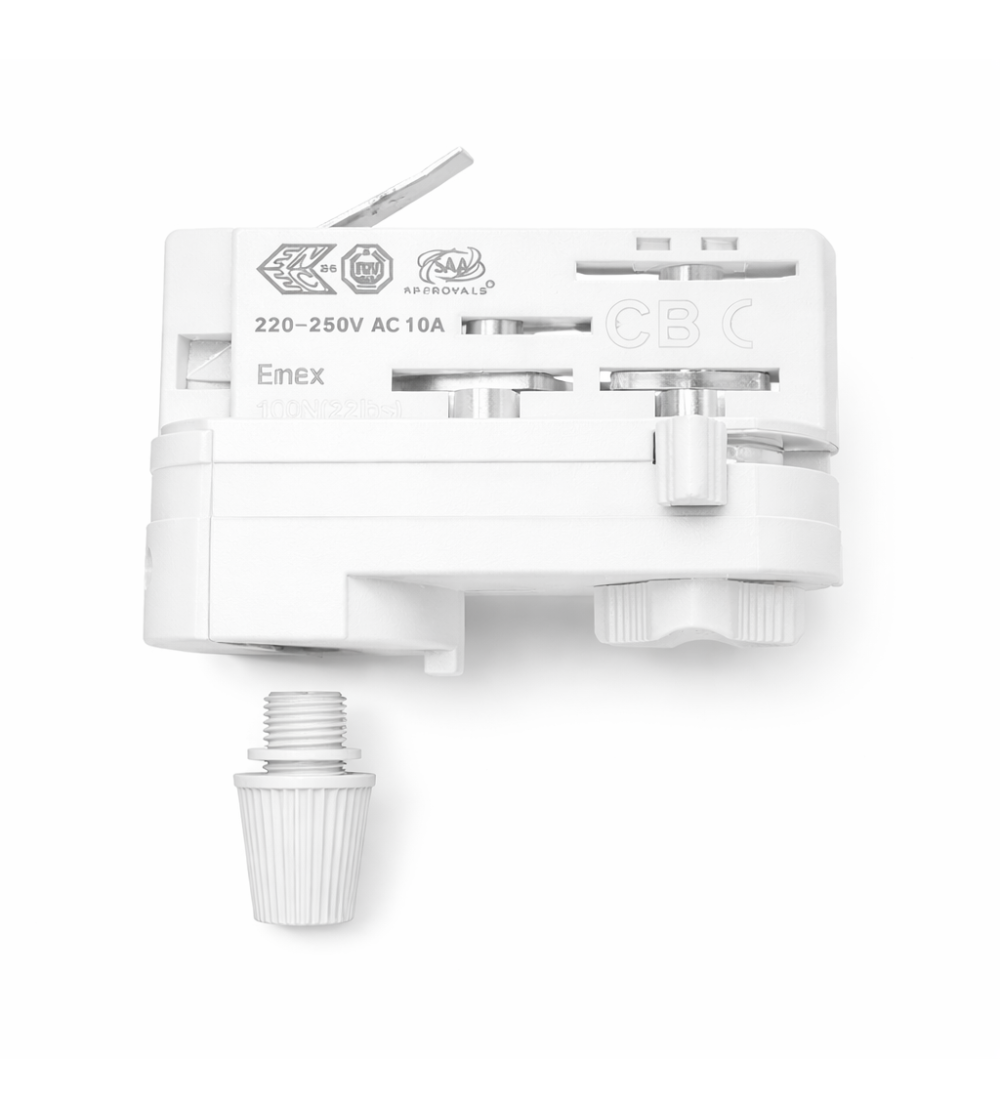 ADAPT. COLGANTE CARRIL TRIFASICO BLANCO