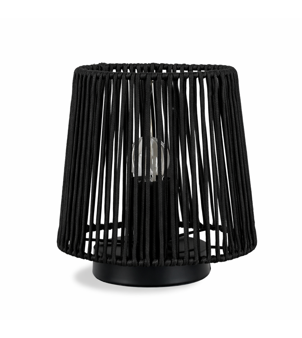 SOBREMESA MANILA NEGRO 1L E-27 200 Ø