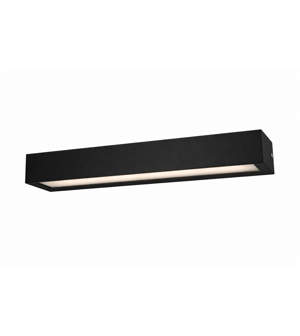 APLIQUE DOME 28W CCT SWITCH NEGRO IP65