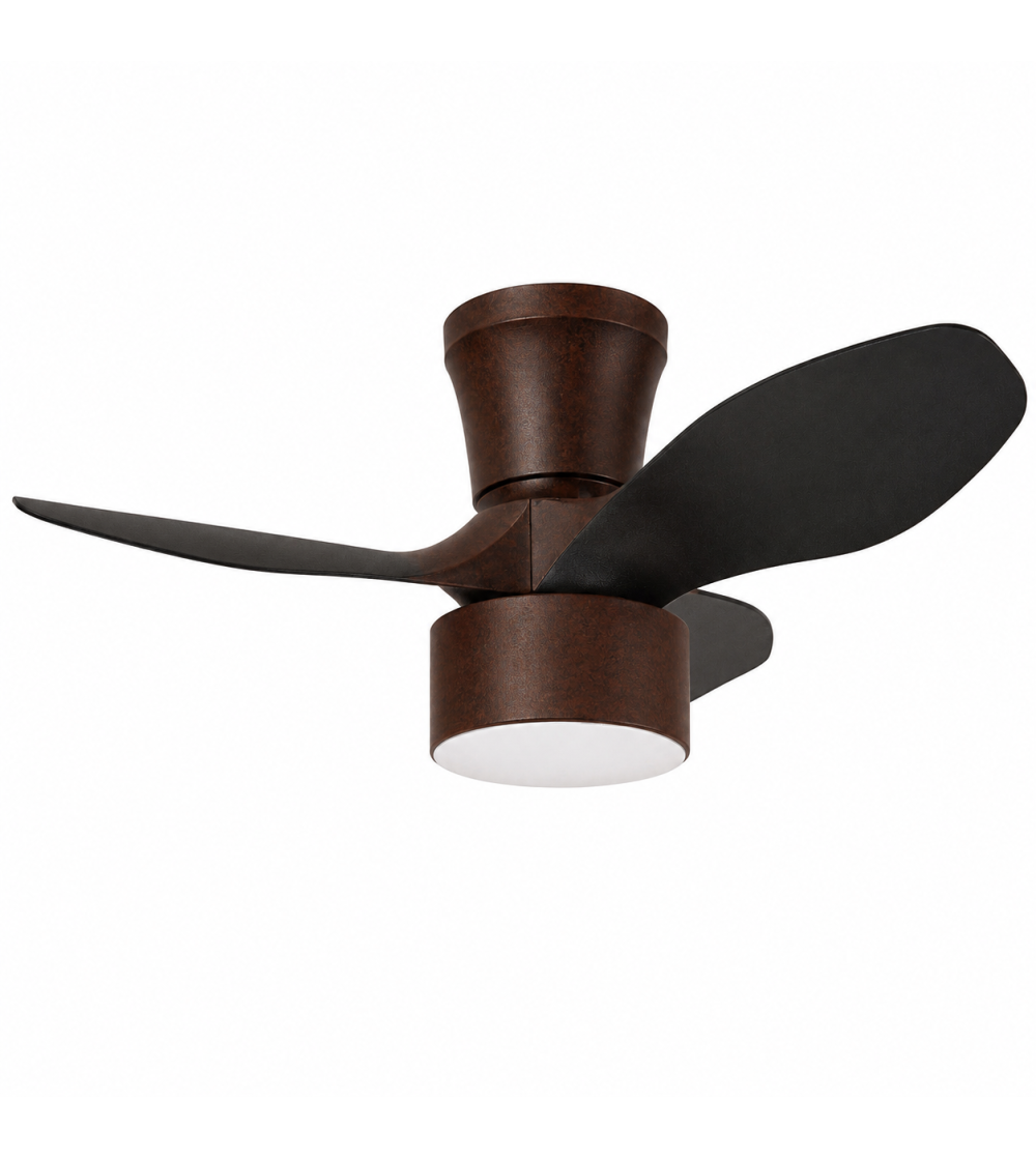 VENTILADOR FLY MAXI 30W OXIDO CCT APP 800Ø