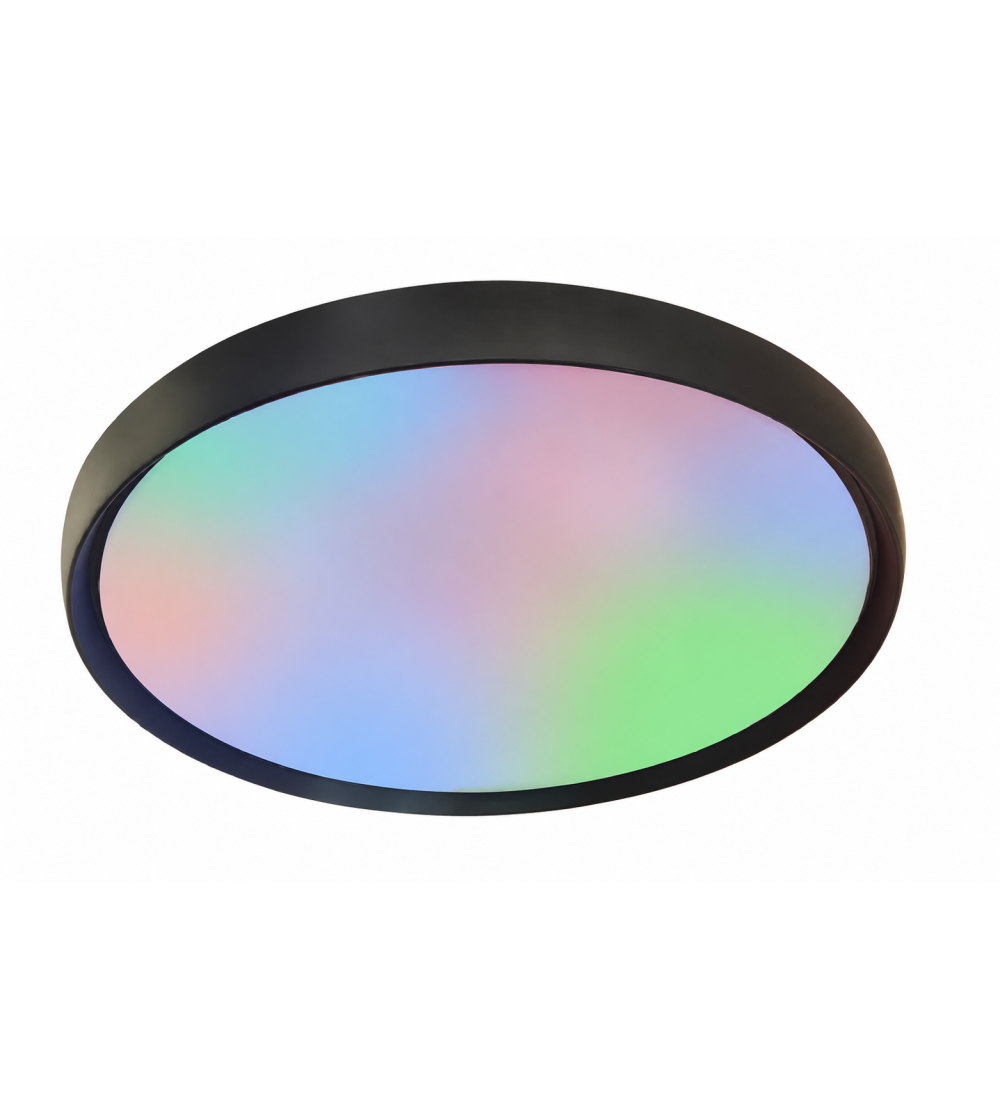 PLAFON GAMER 90W NEGRO RGB APP 500Ø