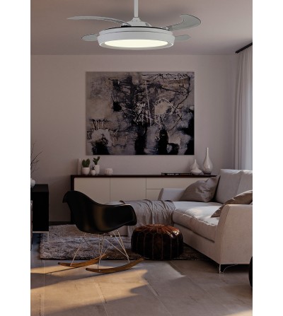 VENTILADOR NIZA 50W  BLANCO CCT 1100Ø