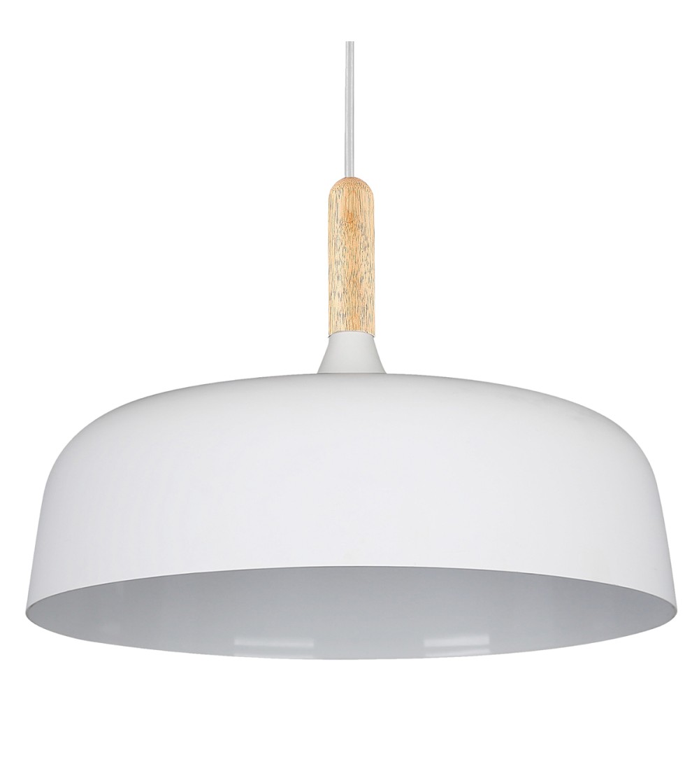 COLGANTE NARVIK BLANCO 1xE27 460 x250mm