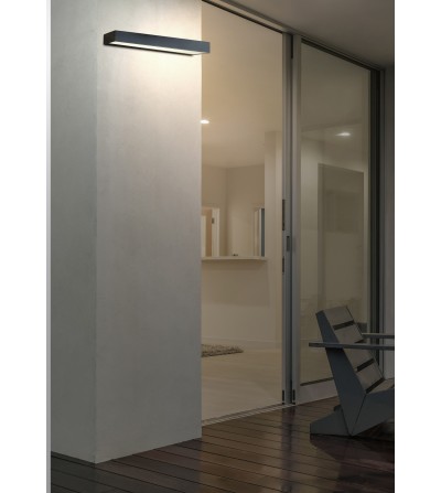 APLIQUE DOME 16W CCT SWITCH NEGRO IP54