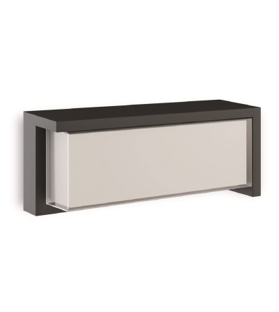 APLIQUE DORA RECTANGULAR 24W CCT SWITCH NEGRO IP65