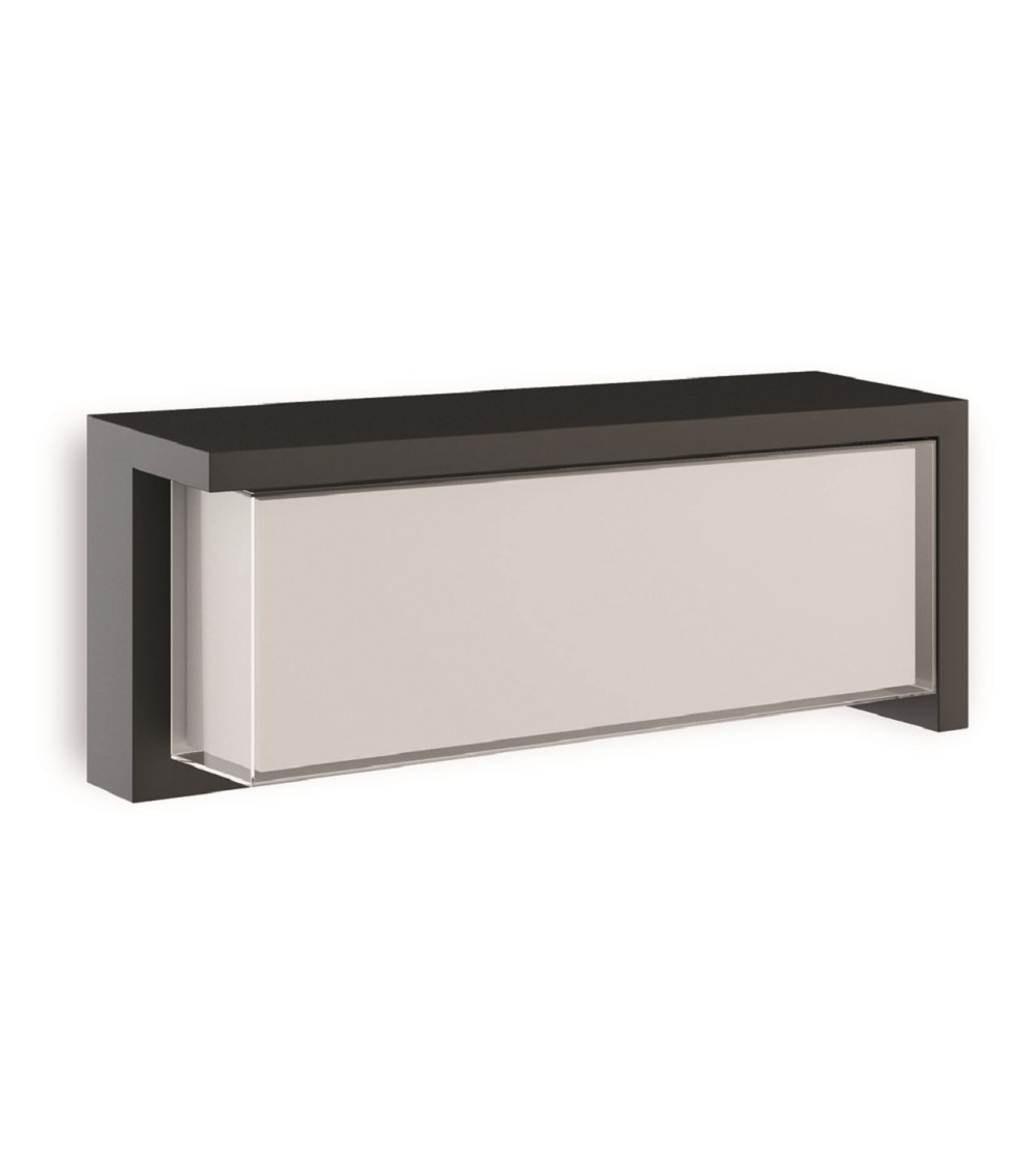 APLIQUE DORA RECTANGULAR 24W CCT SWITCH NEGRO IP65