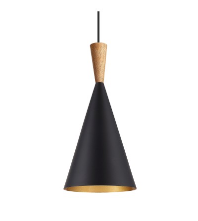 COLGANTE MOSS NG/ORO 1xE27 185 x390mm