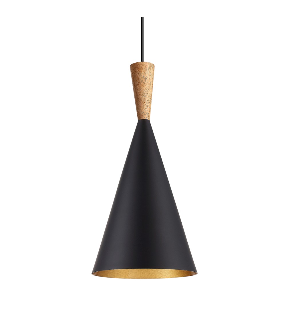 COLGANTE MOSS NG/ORO 1xE27 185 x390mm