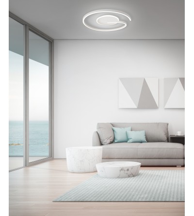 PLAFON RENNES 60W CCT BLANCO 500Ø