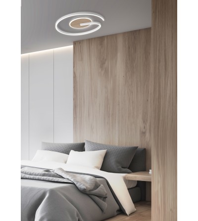 PLAFON RENNES 60W CCT BLANCO-HAYA 500Ø