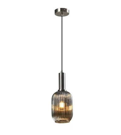 COLGANTE MOKA SMOKE SILVER 1L 200Ø