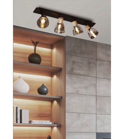 FOCO SMOKE 4L E14 CRISTAL