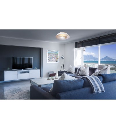 BASE BROOKLYN 24W+16W CCT SWITCH BLANCO 450Ø