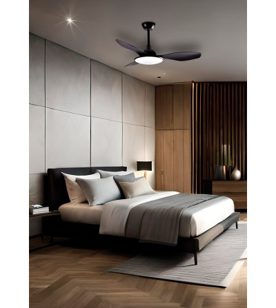 VENTILADOR MODENA 36W NEGRO 1220Ø