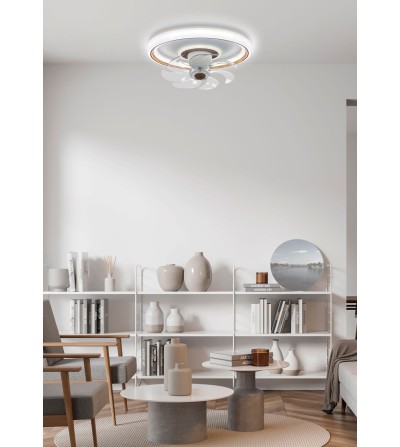 VENTILADOR OSAKA 68W+16W BLANCO HAYA CCT 500Ø