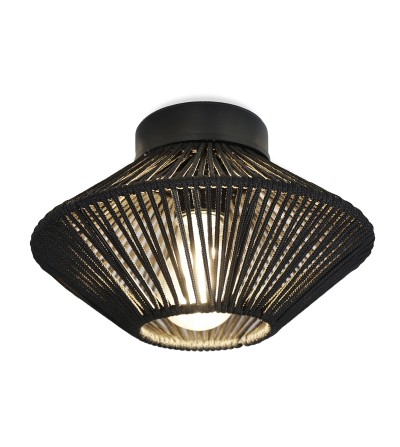 PLAFON/APLIQUE  LAOS NEGRO 1L E-27 400Ø