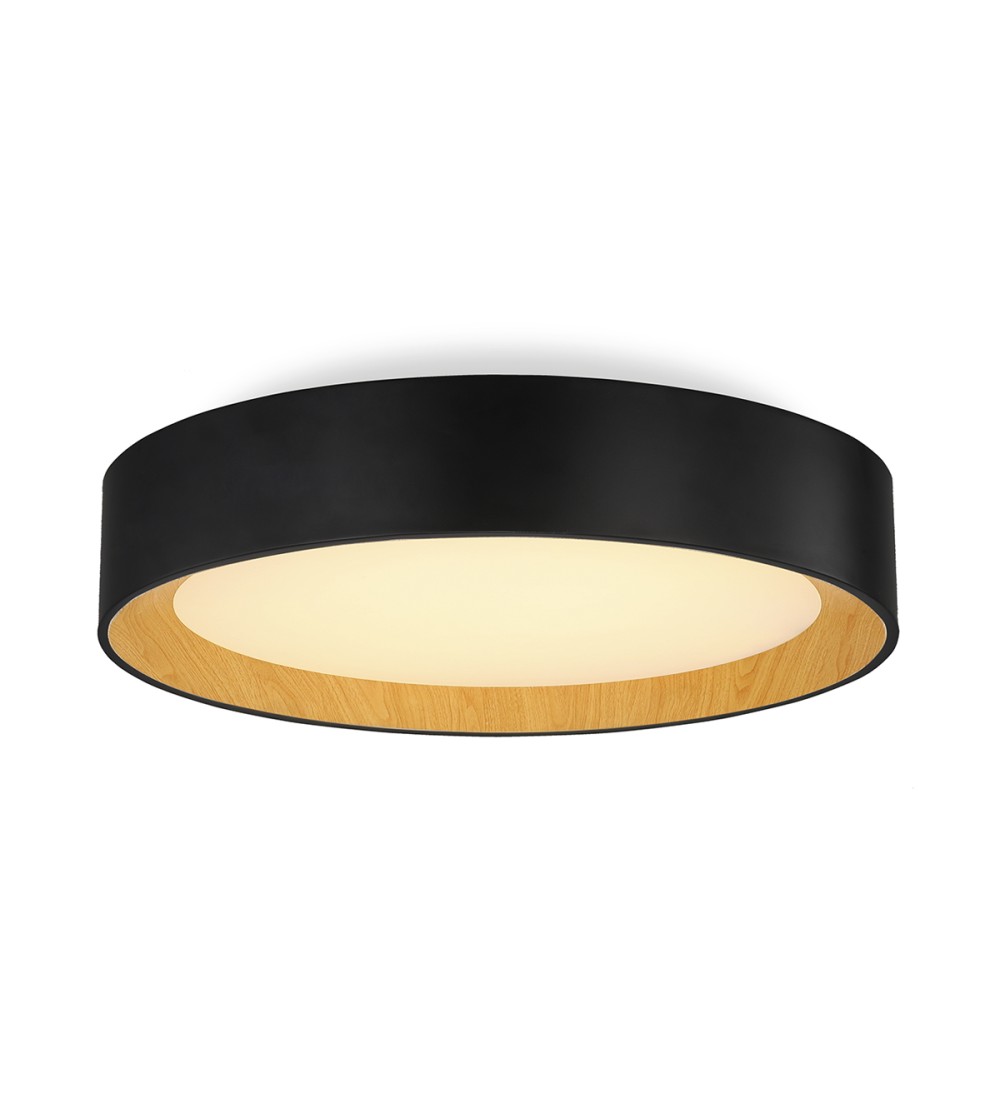 PLAFON NAIROBI NEGRO LED 64W CCT 450Ø
