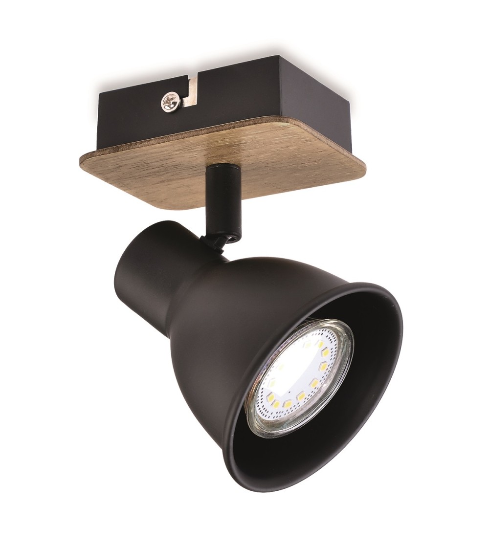 BASE MIKO NEGRO 1L GU10 MADERA