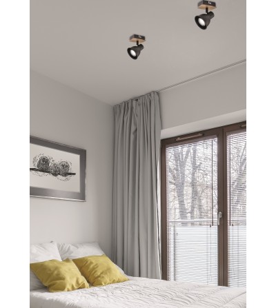 BASE MIKO NEGRO 1L GU10 MADERA