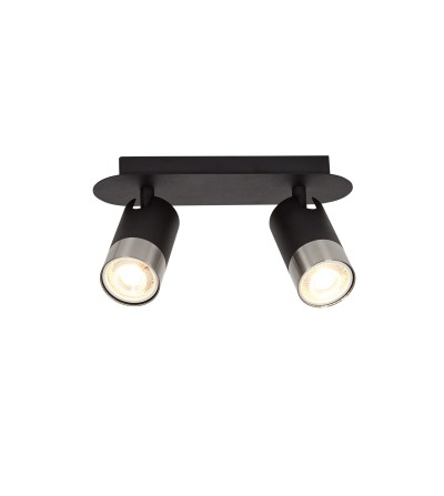 REGLETA 2L STOKE NEGRO NIQUEL
