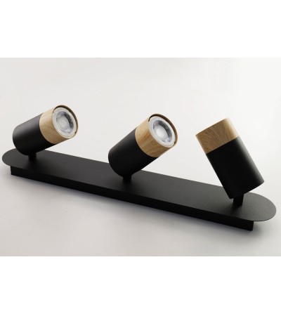 REGLETA 3L STOKE NEGRO HAYA