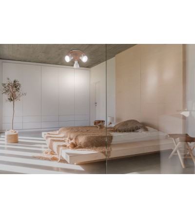 PLAFON MIKO BLANCO 3L GU10 MADERA