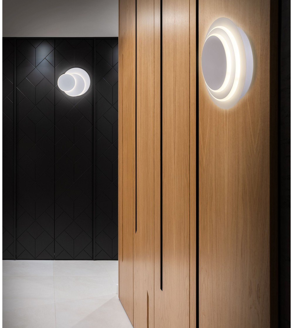 PLAFON APLIQUE ECLIPSE REDONDO BLANCO