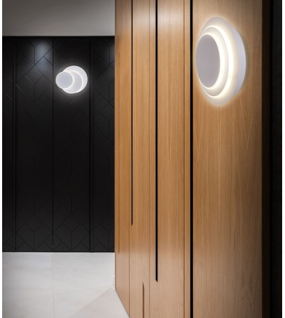 PLAFON APLIQUE ECLIPSE REDONDO BLANCO