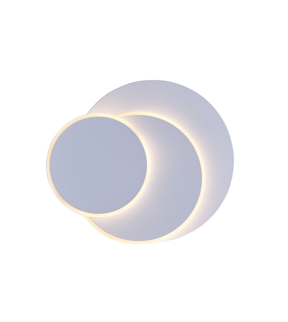 PLAFON APLIQUE ECLIPSE REDONDO BLANCO