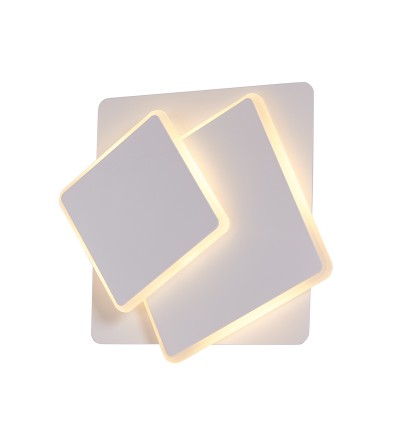 PLAFON APLIQUE ECLIPSE CUADRADO BLANCO