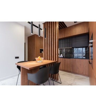 COLGANTE KOLN 1xGU10 NEGRO 450mm-1900mm